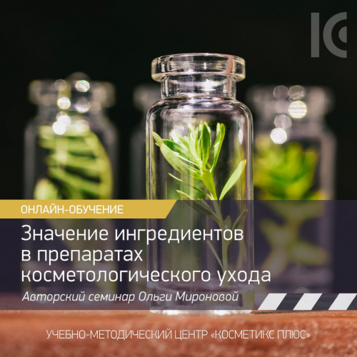 Авторский семинар «Значение ингредиентов в препаратах косметологического ухода». Занятие с Ольгой Мироновой